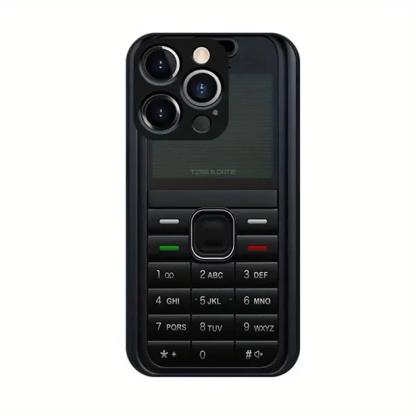 Black Tempered Glass Phone Case with a Pattern for Iphone Models 16, 15 And X Series. A Stylish And Creative Couple'S Design That Is Cute And Visually Appealing.