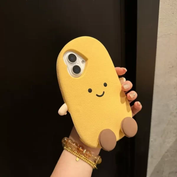 Cute potato mobile phone protective case suitable for iPhone 16 Pro Max mobile phone case 15 silicone 14 full package 13 anti-fall 13promax couple 14promax internet celebrity 15promax new 16 trend Sold by LuckyZap