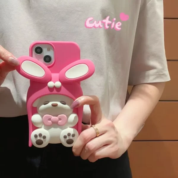 iPhone 15/16 Pro/Promax dopamine puppy phone case